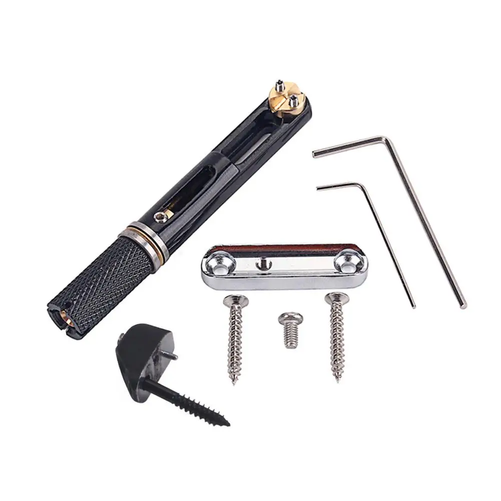 5 струн никель черный одиночный Безголовый бас мост Набор электрогитарный