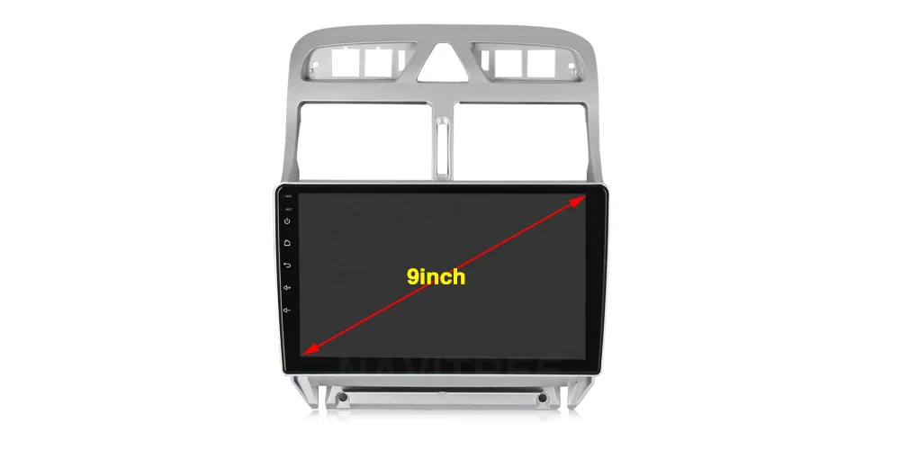 Автомагнитола NaviTree Android9.0 для peugeot 307 307CC 307SW 2004-2013 WiFi Bluetooth gps навигация