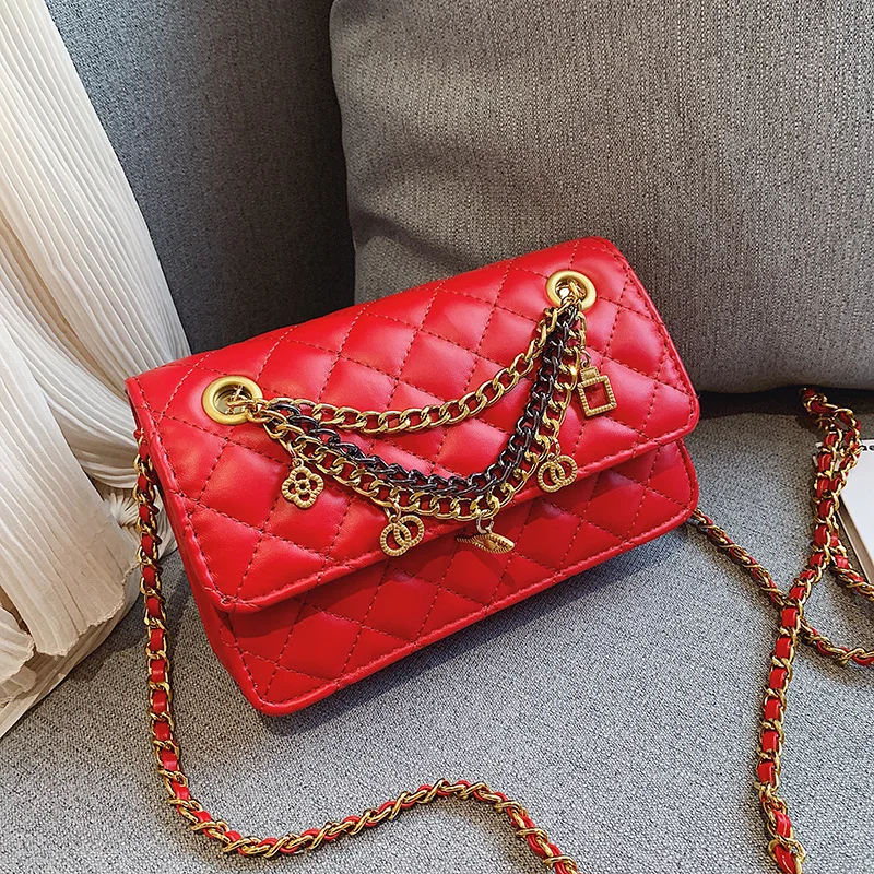 Женские сумки 2020 новые роскошные красные сумочки с кисточками модные цепочкой