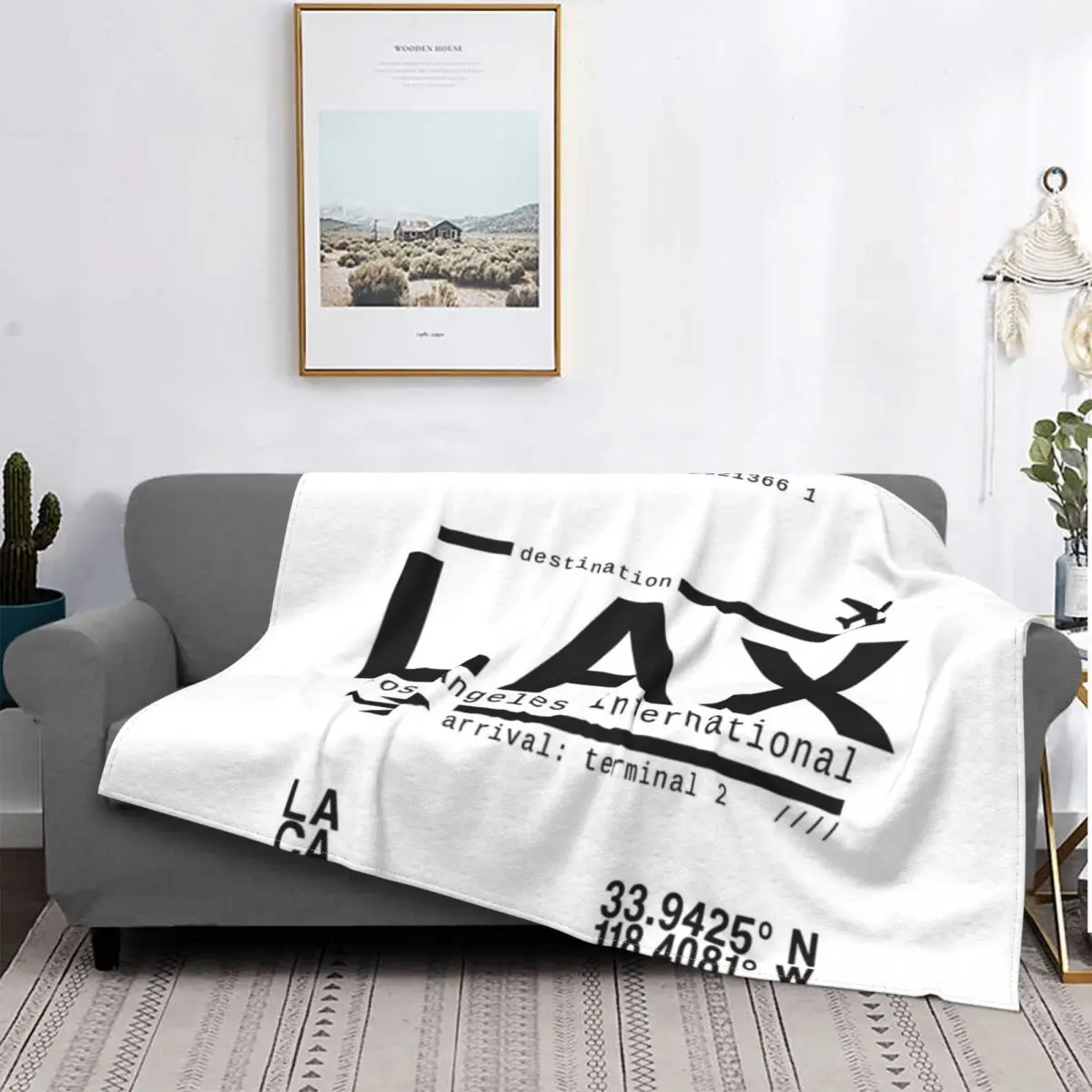 

Manta a cuadros para cama, coberde tela escoa, cobertor para cama de Los Angeles
