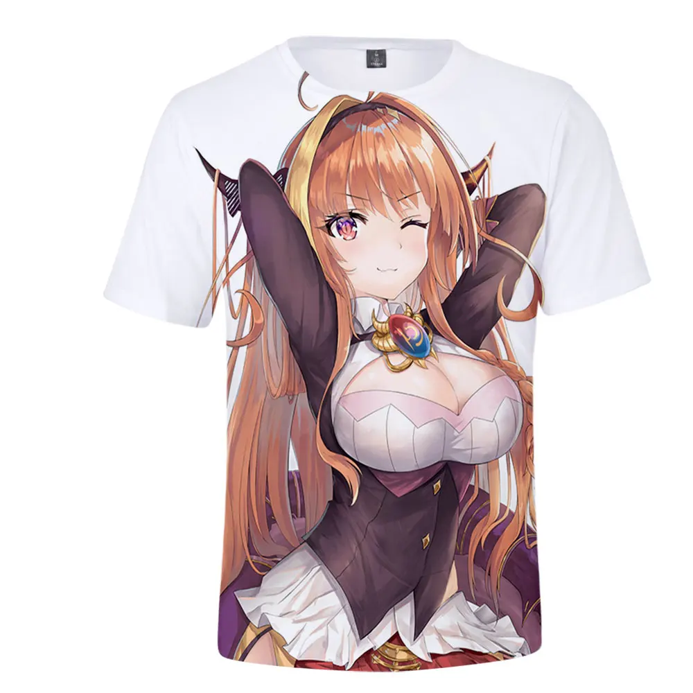 

HOLOLIVE VTuber Kiryuu Coco с 3D принтом весна-лето преппи Мужская/женская уличная одежда футболка уличная одежда кавайный стиль