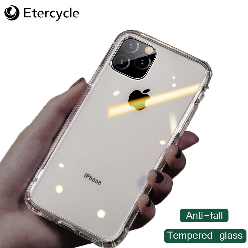 Прозрачное небьющееся осень мобильный телефон чехол для iphone 11 pro ТПУ закаленное
