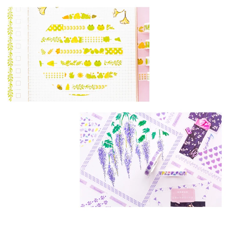 JIANWU 10 шт./компл. 8 мм X 2 м deco Washi лента шаблон Сакура набор для скрапбукинга "сделай сам" Стикеры пуля школьный журнал магазина канцелярских принадлежностей