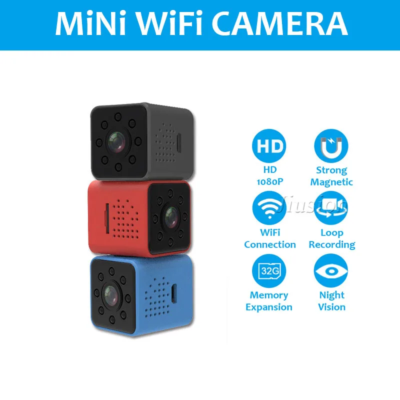 SQ23 Mini Wifi Camera Wearable Outdoor Body Camara Espia Kamera Small Secret Night Vision Micro Video Cam Support Hidden SD Card