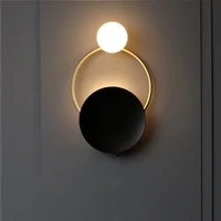 nordic apply led wall light mirror lamp on the apply wall stickers design dressing table bedside bathroom lighting home indoor