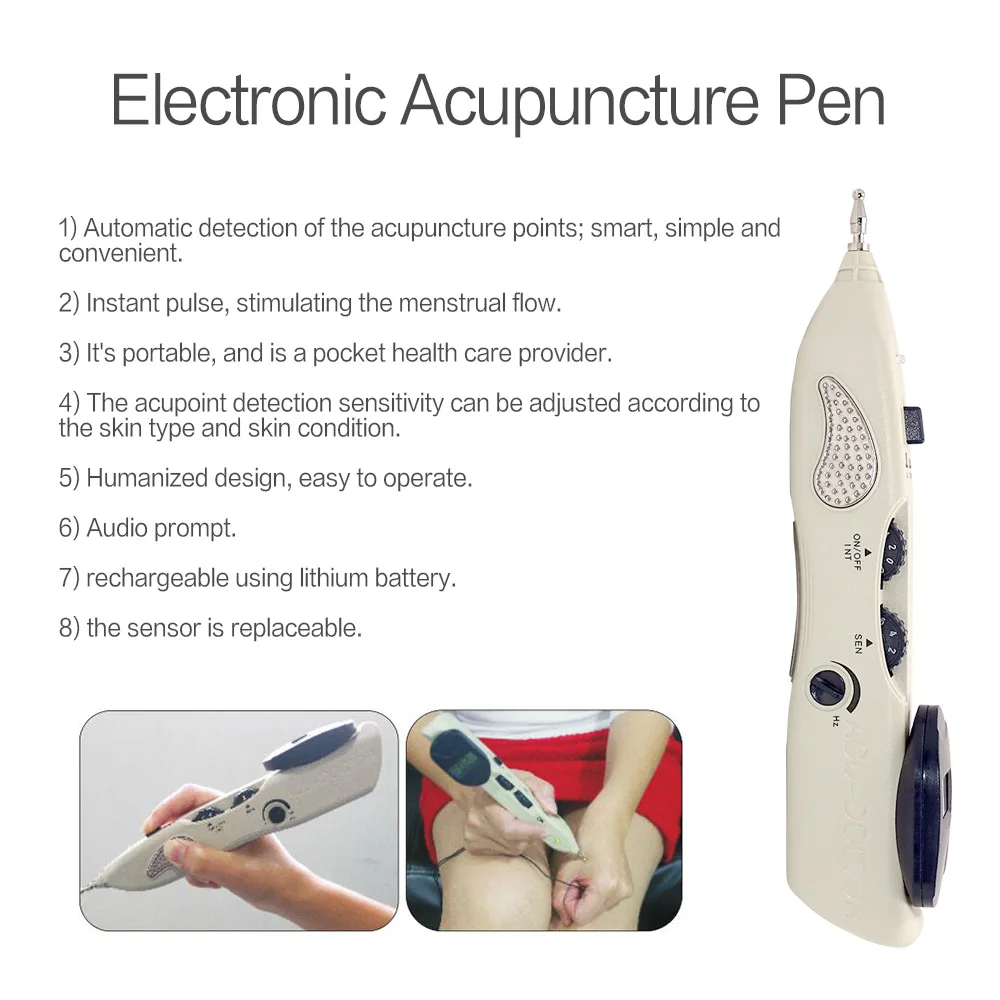 

Handheld Acupoint Massage Pen TENS Point Detector With Digital Display Electro Acupuncture Point Muscle Stimulator Device