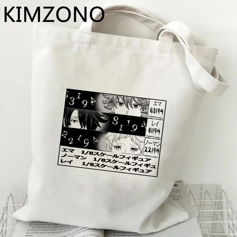 

the Promised Neverland shopping bag bolsa cotton tote bolso bag sacola net cabas
