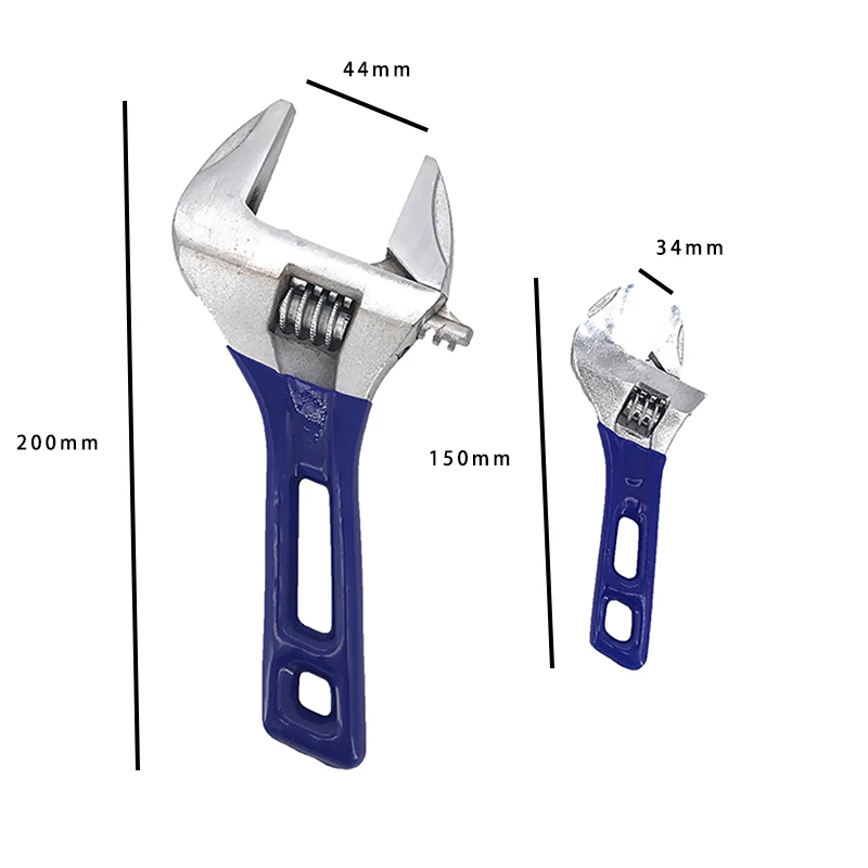 Мини регулируемый гаечный ключ маленькая активность большое отверстие