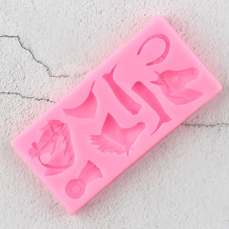 Конская обувь силиконовые формы конские сапоги Детские День Рождения Кекс