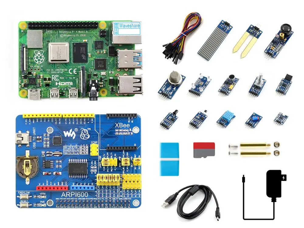 

Набор датчиков Raspberry Pi 4 Model B 8G, с 13 * популярными датчиками s