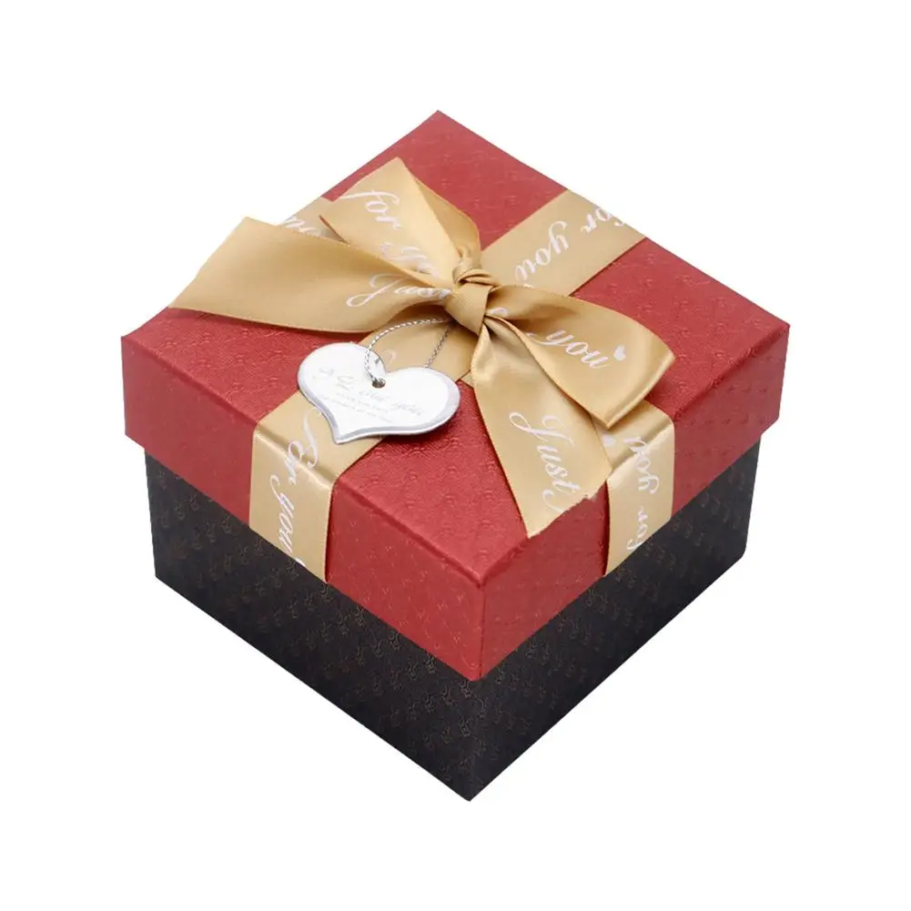 

Christmas Nesting Gift Boxes Jewelry Gifts Boxes With Bow-Knot Square Nesting Presents Boxes For Gift Wrapping And Holiday Par