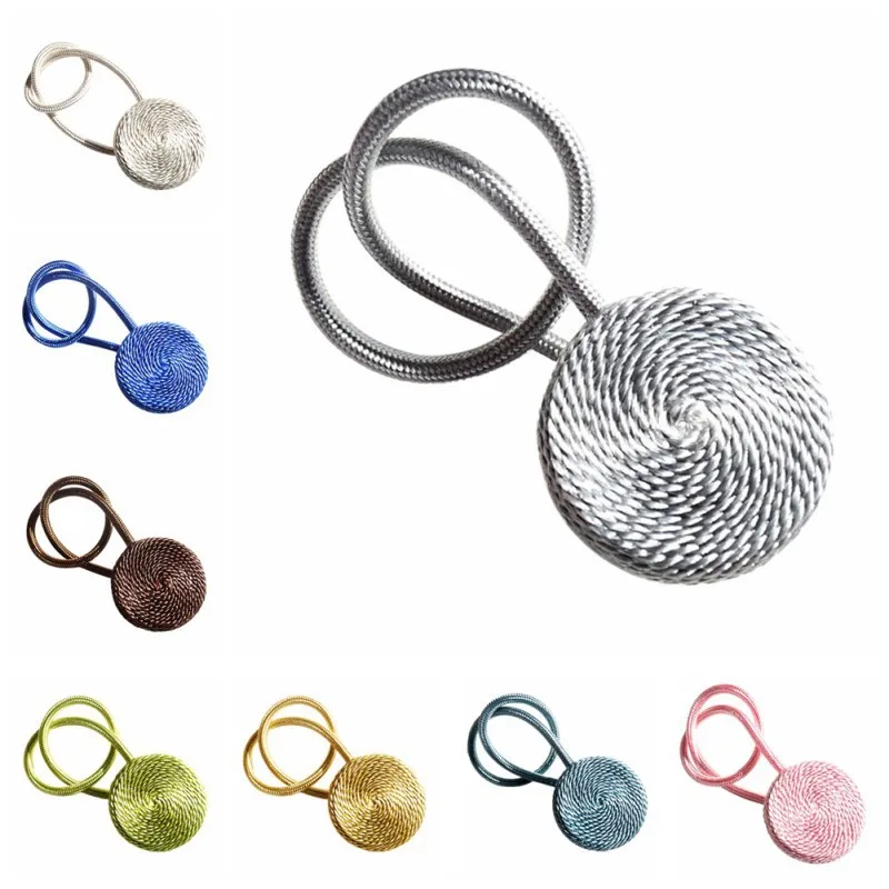 

1pc Magnetic Pearl Ball Curtain Tiebacks Tie Backs Holdbacks Buckle Clips Accessory Curtain Rods Accessoires