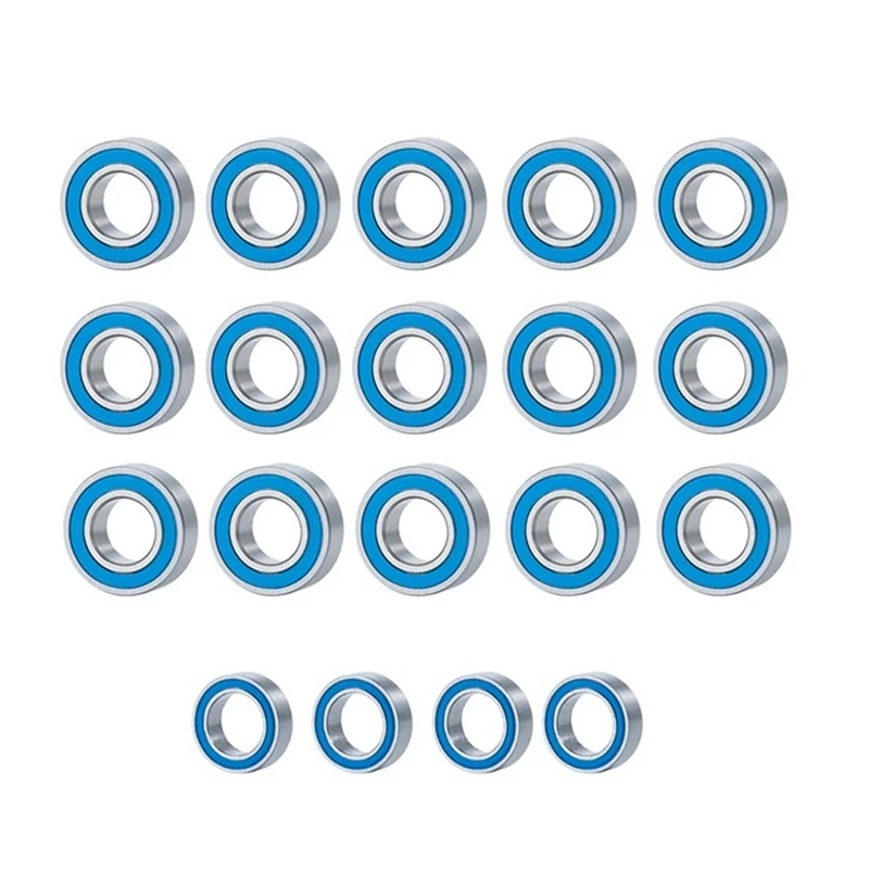 

19 Pcs Complete Bearing Kit for Traxxas Slash Stampede Rustler Bandit 2WD 1/10 RC Car Spare Parts Upgrade Accessories