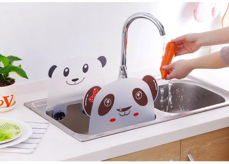 1 шт. присоска с милой пандой водосплеск водонепроницаемая перегородка экран для