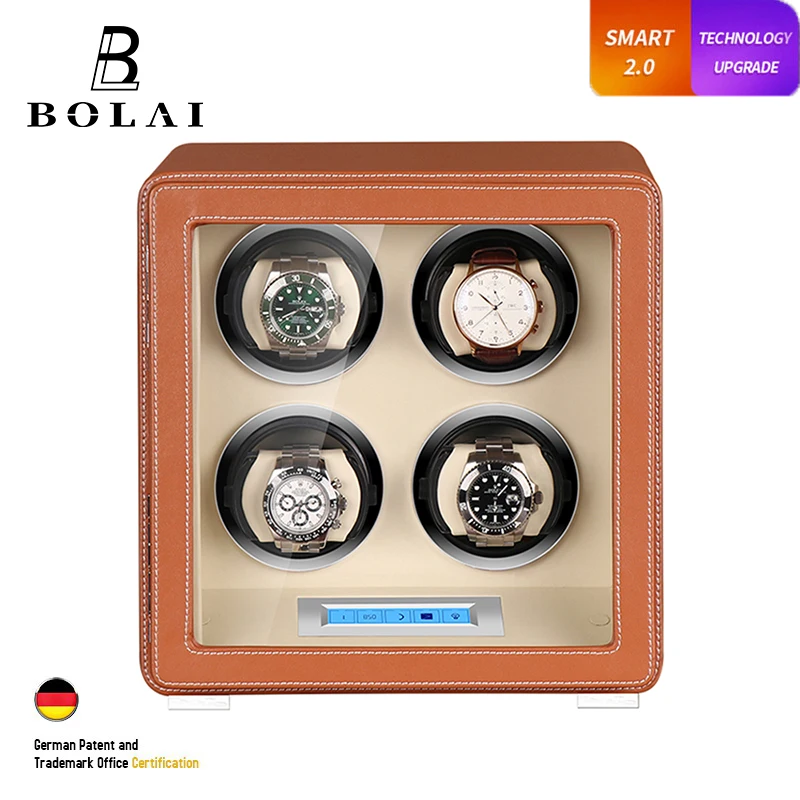 Футляр для намотки часов роскошный автоматический контейнер хранения с мотором