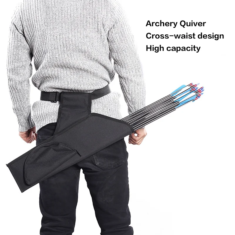 

Oxford Cloth Waist Cross Quiver Black Camouflage Color Outdoor Archery Composite Recurve Bow And Arrow General Purpose X400A