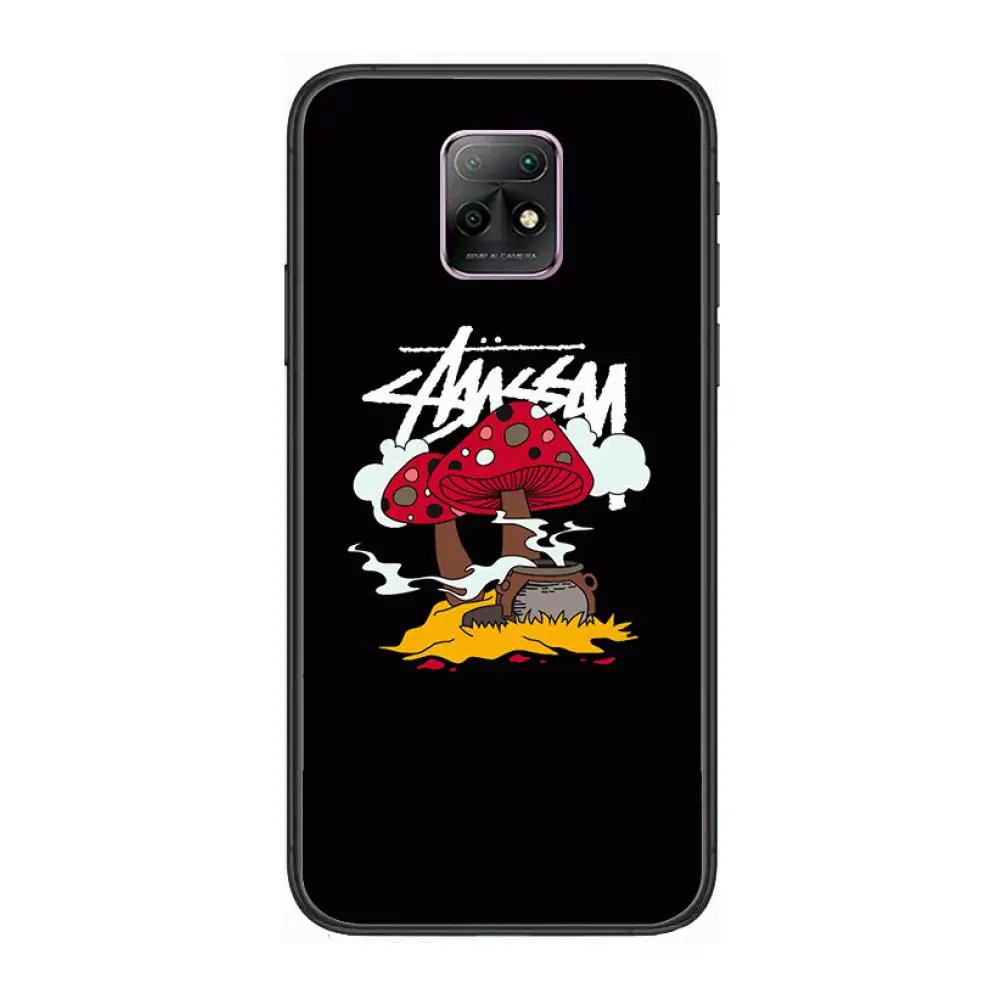 

American trendy brand Phone Case For XiaoMi Redmi 10X 9 8 7 6 5 A Pro S2 K20 T 5G Y1 Anime Black Cover Silicone Back Pretty