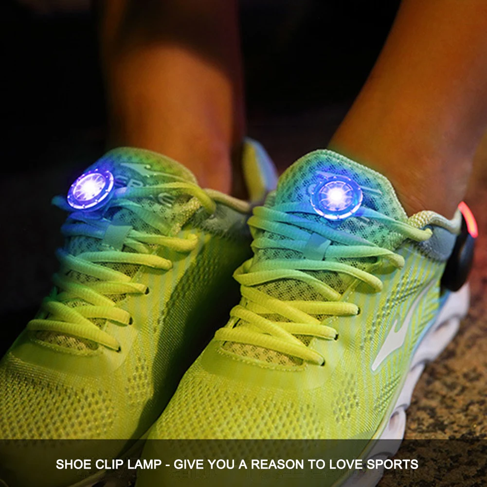 

СВЕТОДИОДНЫЕ светящиеся мини-фонарики для спорта на открытом воздухе, лампа с зажимом для обуви для ночного бега, езды на велосипеде, предуп...