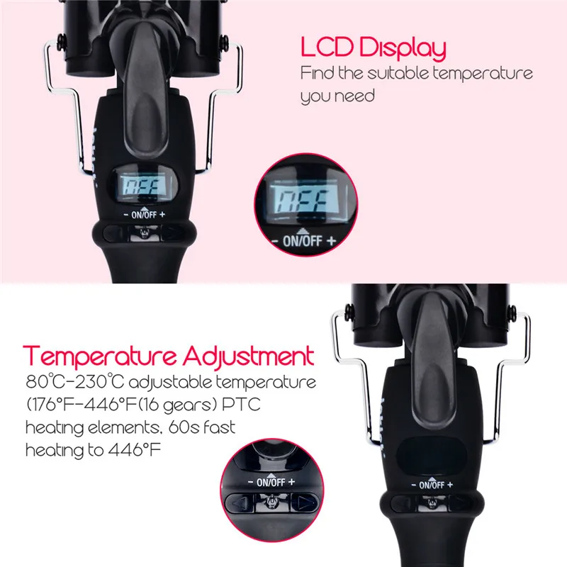 CkeyiN керамические Тройные Бочки глубокая волна щипцы для завивки волос Волнистые