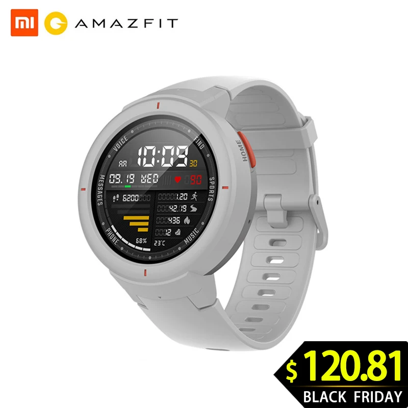 Умные часы Huami Amazfit Verge с английской версией, 1,3 дюймов, AMOLED экран, набор и ответ на звонки, улучшенный HR сенсор, gps, умные часы