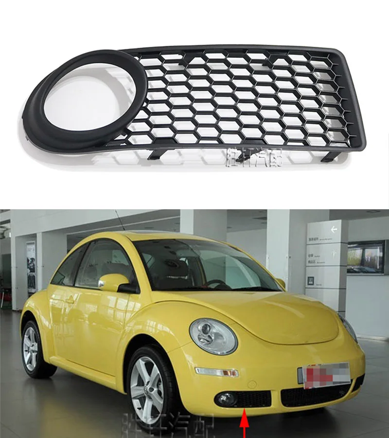 

For VW 2006-2011 Beetle Fog lamp frame with hole cover left and right front bumper lower cover mesh fog lamp grille