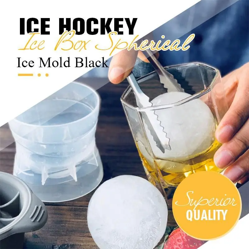 Лед хоккейный ледяной ящик Сферический лед форма черный|Мороженицы| |