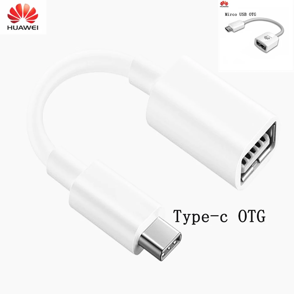 Фото Оригинальный адаптер HUAWEI USB 3 1 TYPE C OTG U диск/Pen Drive конвертер данных для P9 P10 Plus P20 Pro