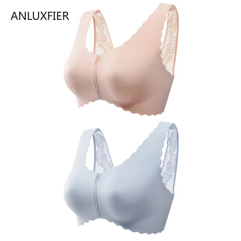H9692 Women Special Bra Underwear Without Steel Ring After Breast Cancer Surgery Comfortable Gathering Embroidery Bras Lingerie
