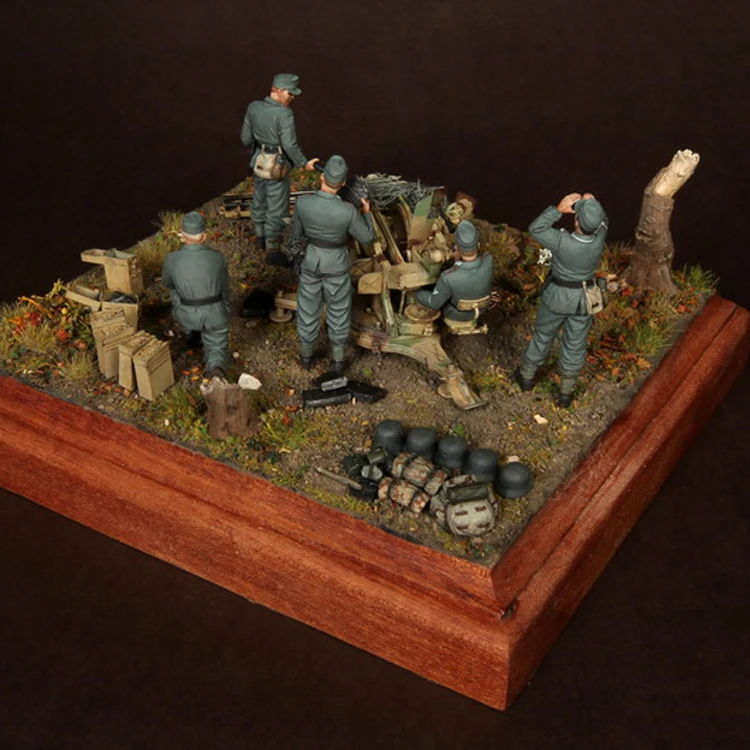 1/35 вырез лодочкой для 2 см 38. 1944 45 лет модель солдата из смолы GK военная тема Второй