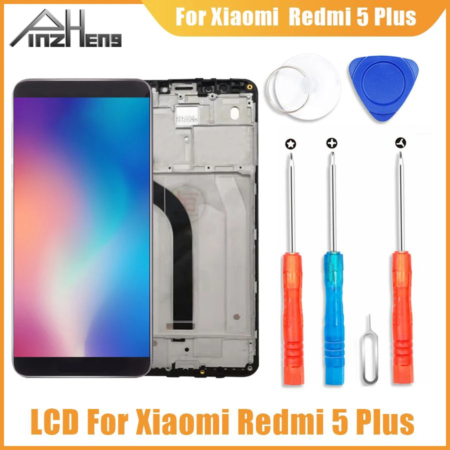 PINZHENG AAAA ЖК-дисплей для Xiaomi Redmi 5 Plus дисплей сенсорный экран дигитайзер Замена