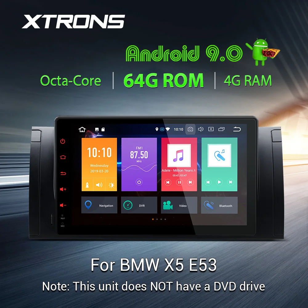 XTRONS 9 &quotAndroid 0 Octa Core 64 ГБ 4 Автомобильный стерео Мультимедиа GPS Системы для BMW X5 E53 1999