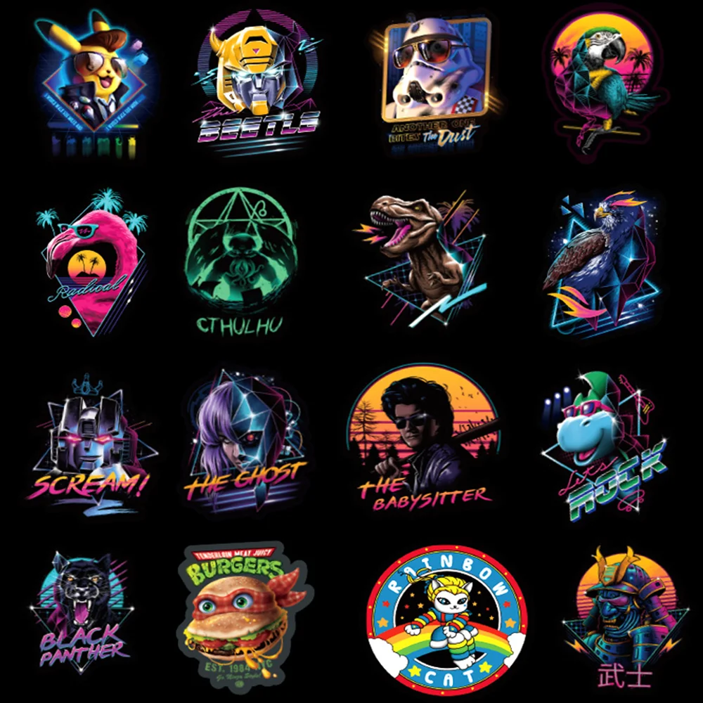 100 шт черные грозы граффити персональные наклейки на канцелярские товары