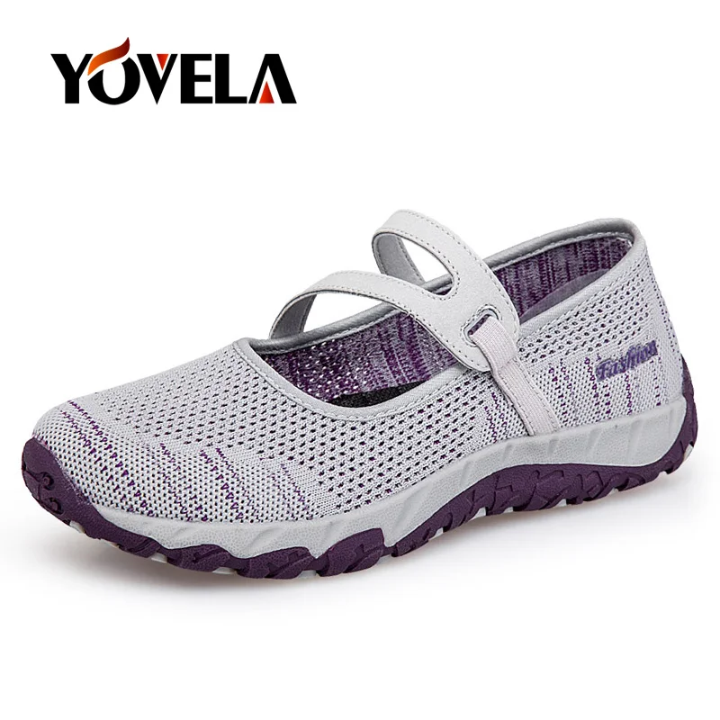 Балетки женские сетчатые дышащие без шнуровки плоская подошва повседневная