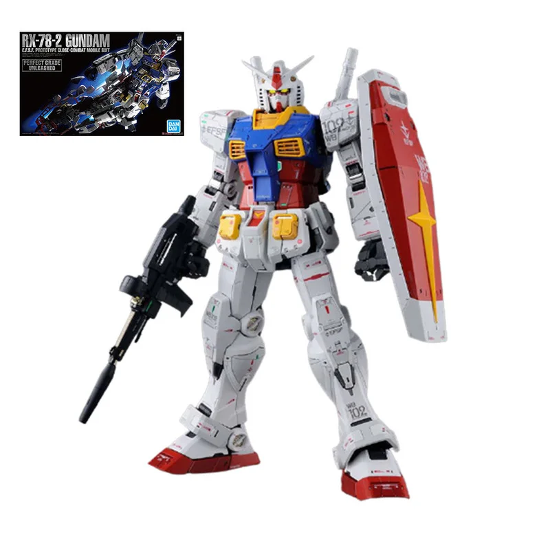 

BANDAI PG 1/60 RX-78-2 Gundam модель 2,0, детская сборная игрушка-робот, японское аниме Строительная головоломка, подарки для мальчиков