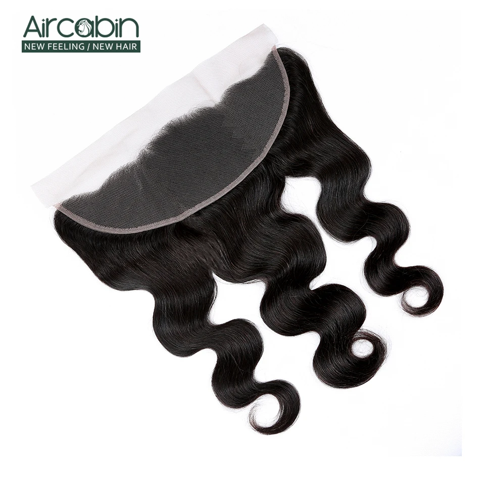 Бразильские волнистые волосы 13*4 кружевные фронтальные с детскими волосами 100%