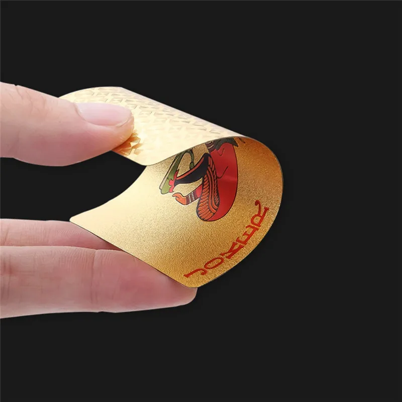 Водонепроницаемые карты для покера креативные черные золотые коллективные