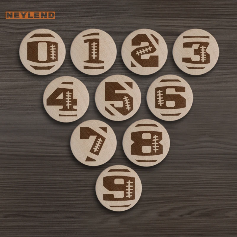 

Neylend Engraved Football Player Numbers Wooden Draw Knob Boho Nursery Drawer Pull Nature Wood Drawer Pulls Furniture Handles