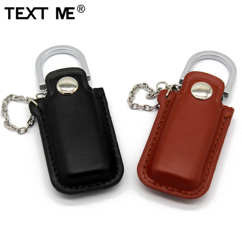 TEXT ME 64 Гб 4 цвета кожа с брелоком модель usb флеш накопитель 2 0 ГБ 8 16 32 ручка