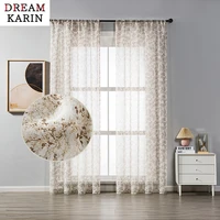 dk sheer curtains for living room bedroom embroidered tulle curtains for the kitchen room decoration window treatments drapes