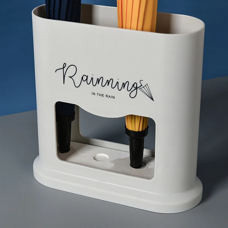 

Home Creative Umbrella Rack Oval Umbrella Stand Rack Draining Can Storage Holder 4 Holes Hallway Entryway Office