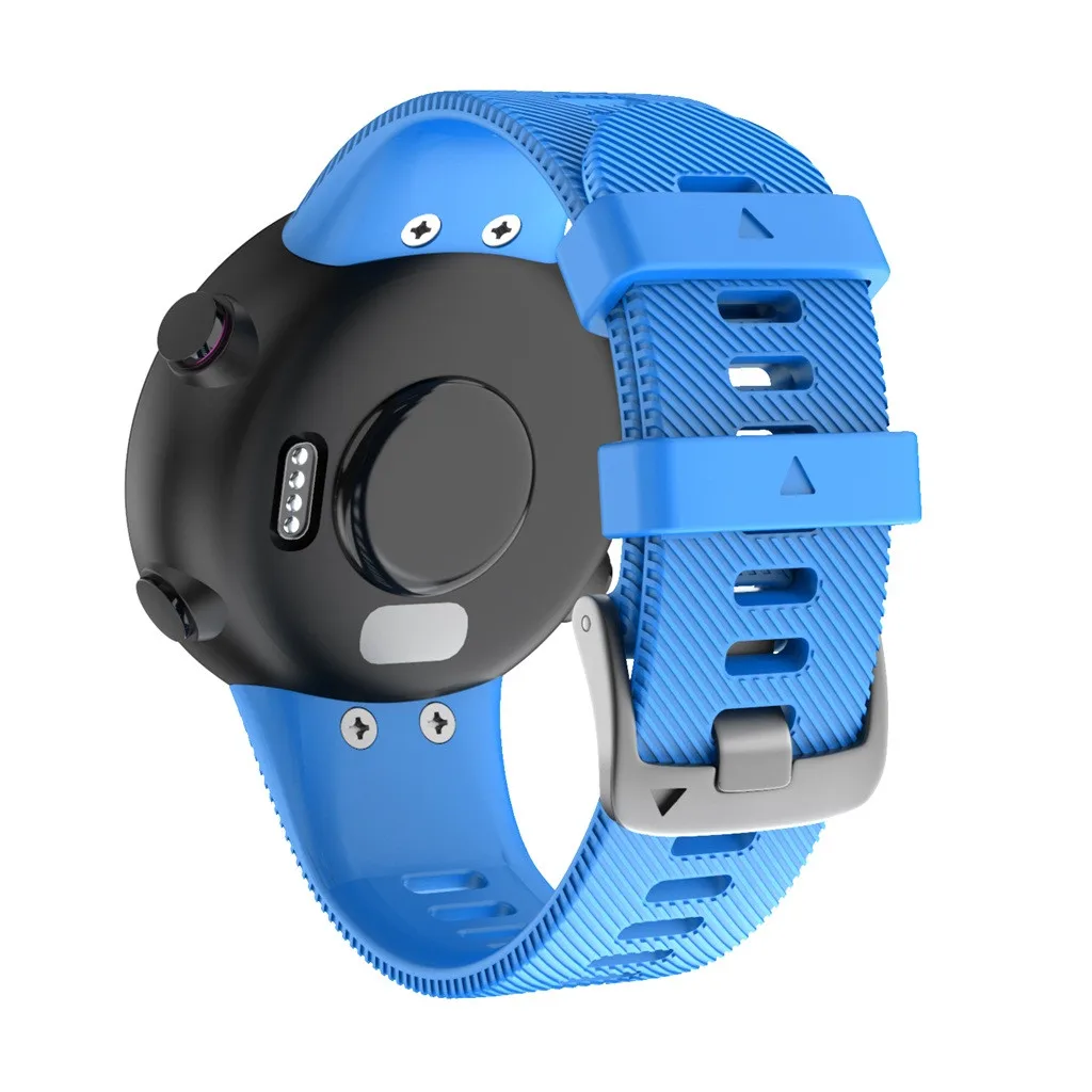 Для Garmin Forerunner 45 45S спортивный мягкий силиконовый сменный ремешок для наручных часов Смарт-часы носимые Аксессуары#1019