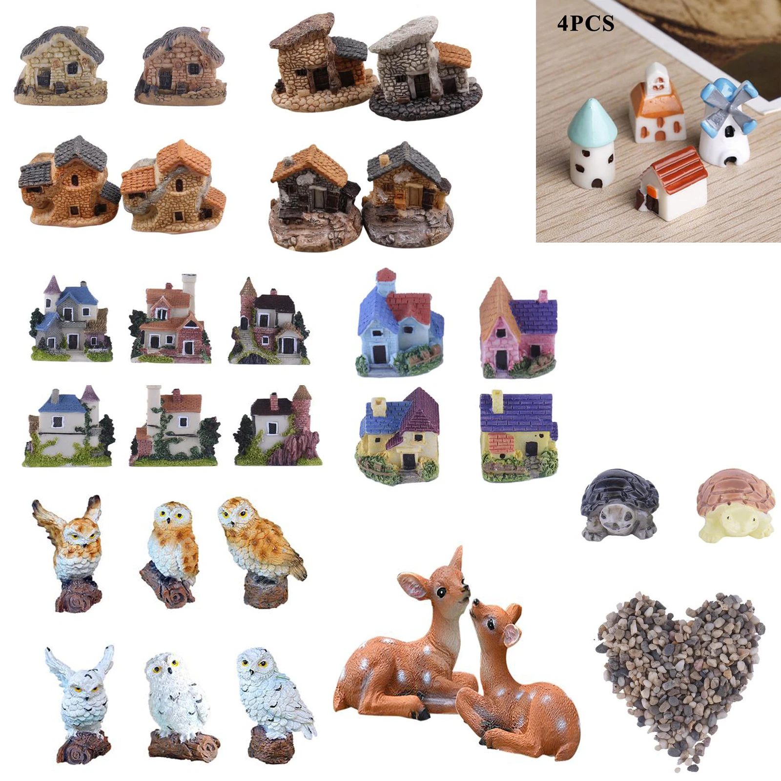 Мини-замок дом коттеджи декор сделай сам игрушки поделки фигурка искусственное