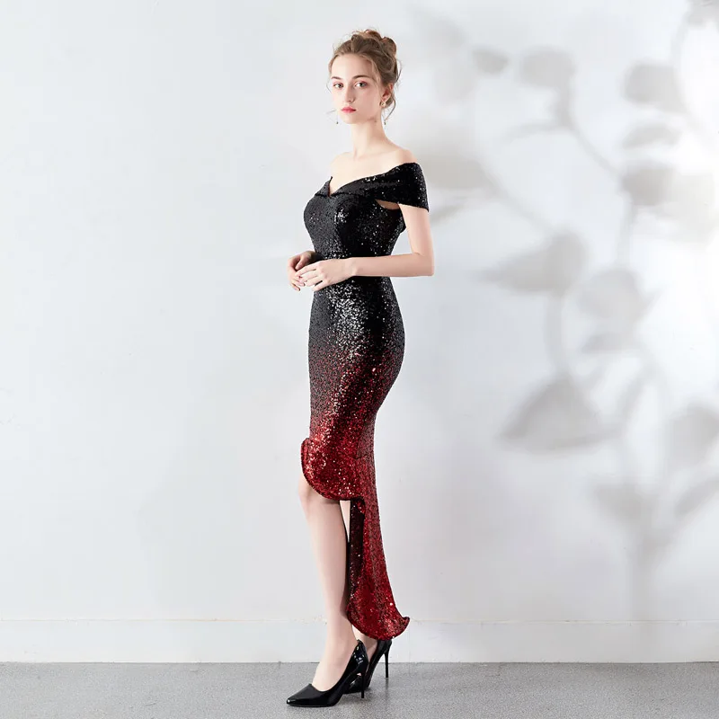 Высокая Низкая Коктейльные Вечерние Платье Элегантный Vestido de Fiesta градиент платье в деловом стиле для вечеринки платье для выпускного вечера YNY-16173