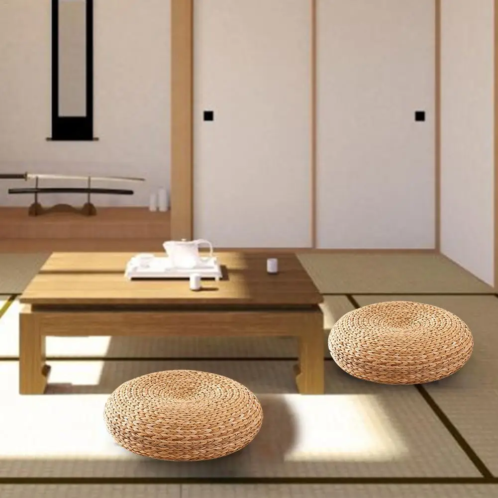 45x15 см натуральная солома круглая подушка ручной работы круг утолщенная для йоги