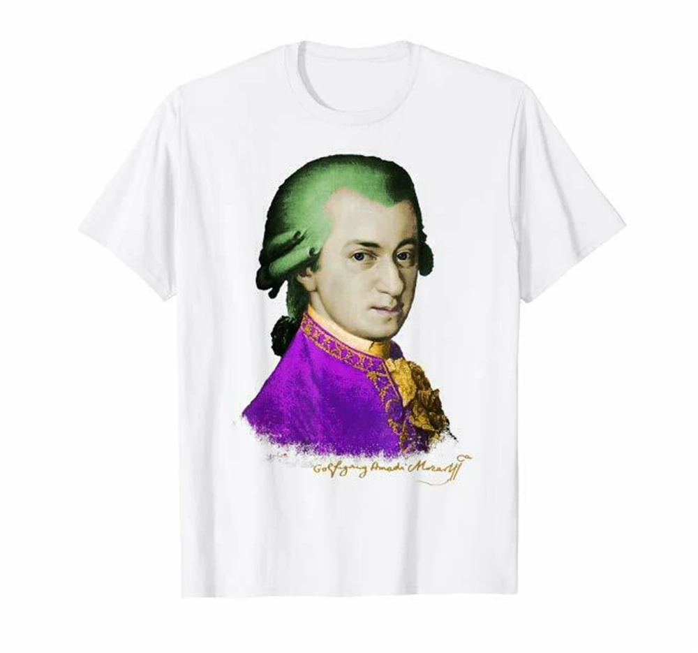 Wolfgang Amadeus Mozart футболка|Мужские футболки| |