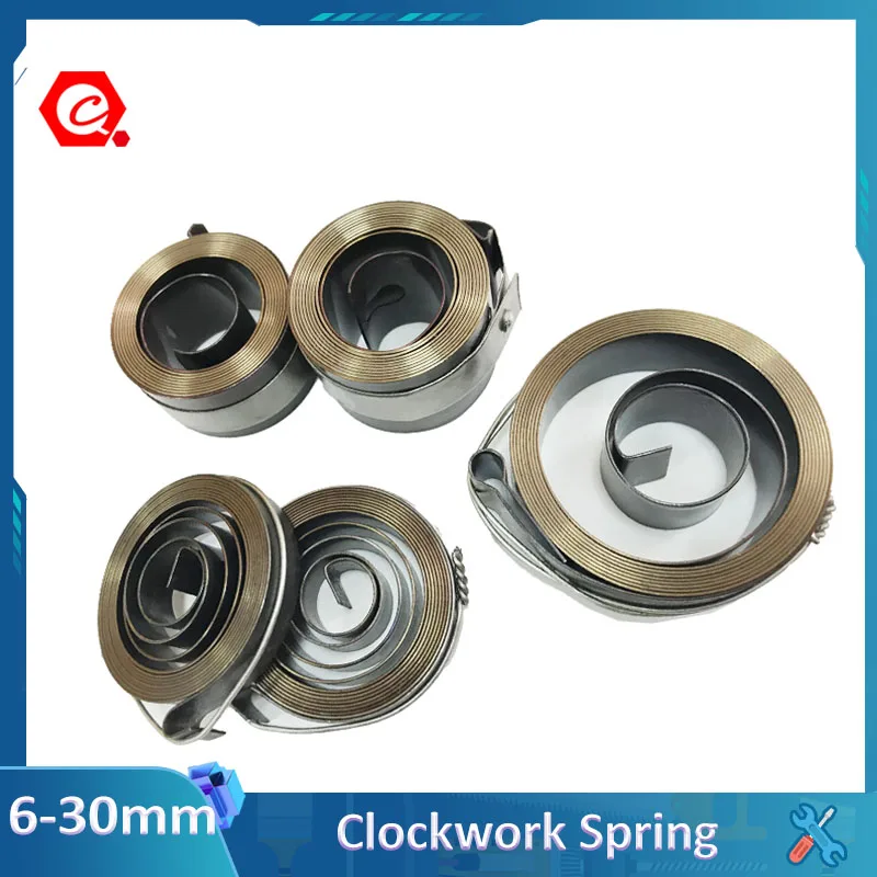 

Clockwork Springs Milling/Drilling Machine Rotor Spring Inside Hook Outside Hook Width 6 8 12 16 19 22-30mm Clock/Power springs