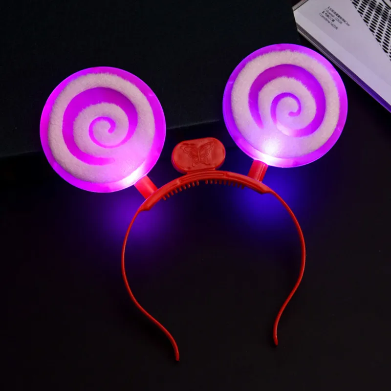 Несколько светодиодный мерцающий свет повязка на голову светящаяся лента для