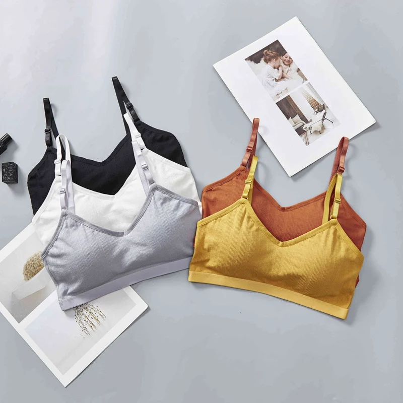 Бюстгальтер женский бесшовный без косточек пикантная майка с подкладкой