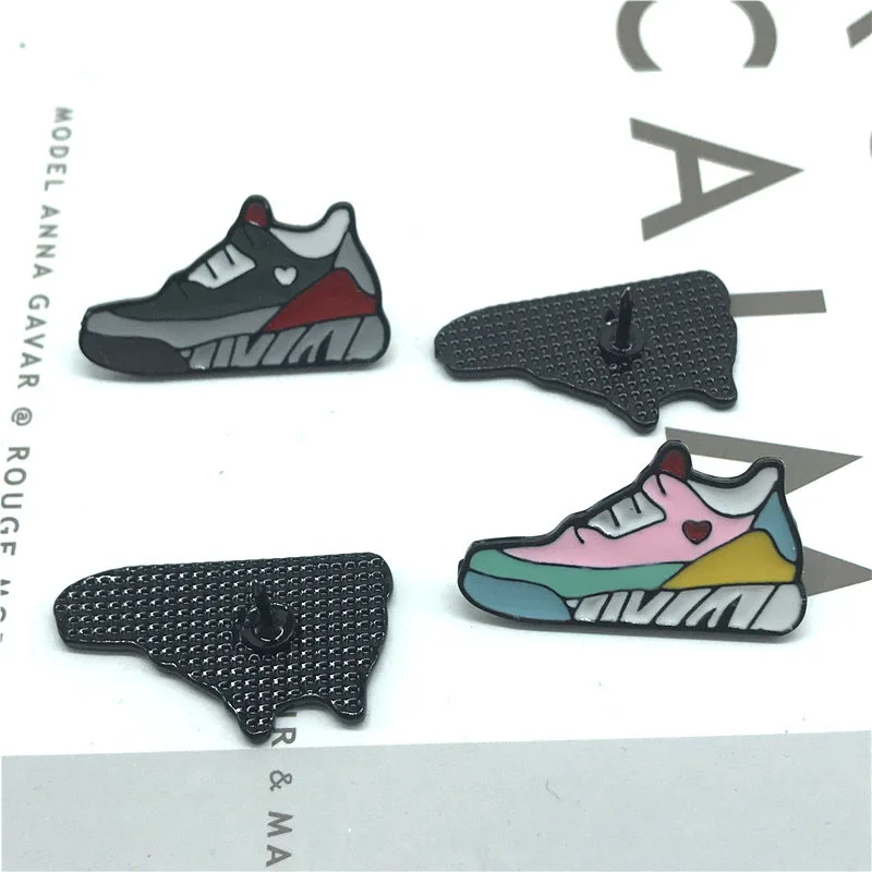 4 Pin милые разноцветные спортивные броши для обуви в мультяшном стиле женщин