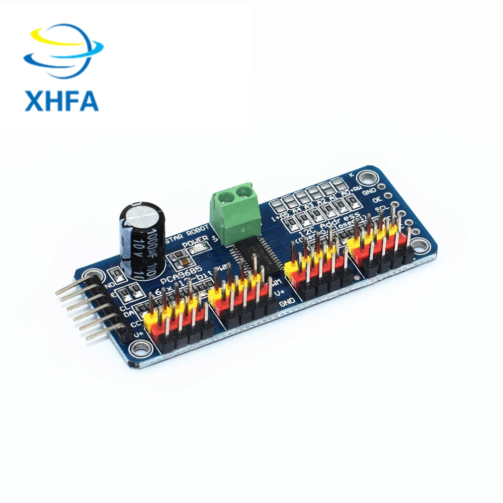 16-канальный видеорегистратор 12-битная ШИМ/Servo Driver-I2C интерфейс PCA9685 модуль Raspberry pi